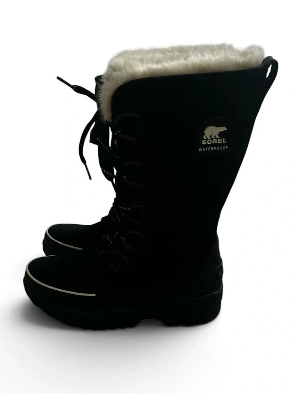 Sorel Tivoli IV Tall Waterproof Boots in black Sherpa Size 7.5 EUC